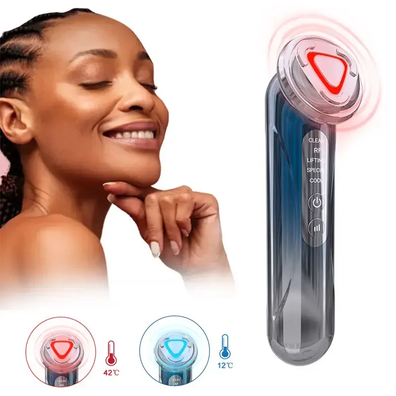 

Multifunctional Heat Microcurre 2Mhz RF Radio Frequency Therapy Face Massage Lifting Skin Tighten and Anti Aging Facial Device