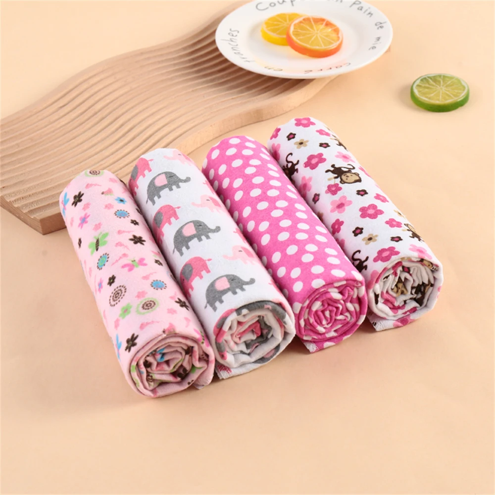 4Pcs Neutral Baby Swaddle Blanket Set, Simple Design