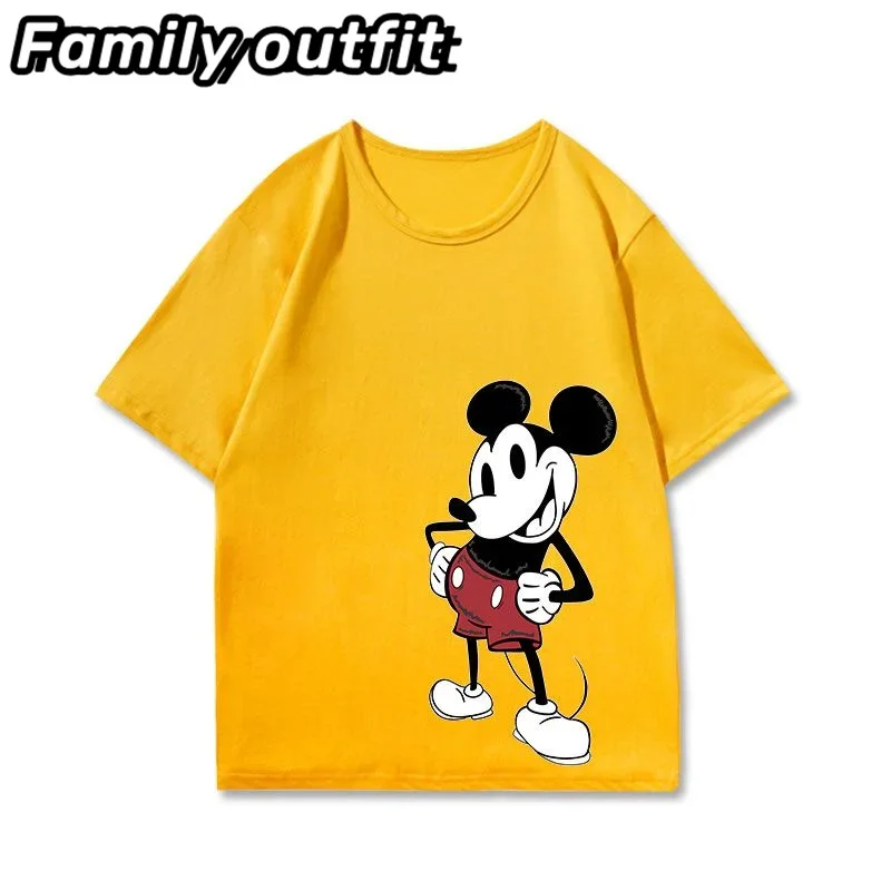 Brand Animation Winnie The Pooh Tigger Joint Peripheral Short-sleeved Men\'s Women\'s Cotton T-shirts 3-14 Years Old Boys Girls