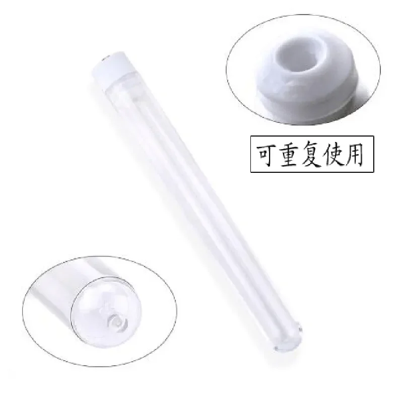Tube de brosse à cils réutilisable, 10 pièces, pour Extension de cils, brosse à sourcils, perceuse en résine, baguette de Mascara remplaçable, ensemble de maquillage anti-poussière
