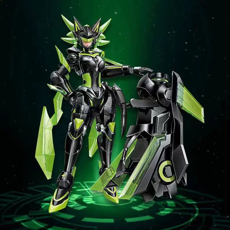 Qman Keeppley King of Glory Mecha Super Star Edition: Сунь Шансян, Сунь Цэ, Бай Ци, Хоу И — Конструктор-фигурки