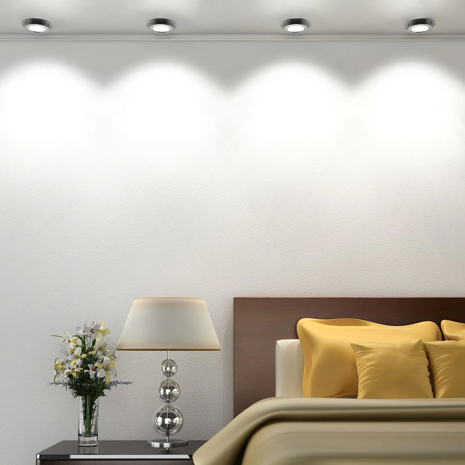 6 Pcs Spotlight Lampshade Diffuser 4 Inch White Covers Anti dazzling Downlight Accessories Ch Shade Replacement