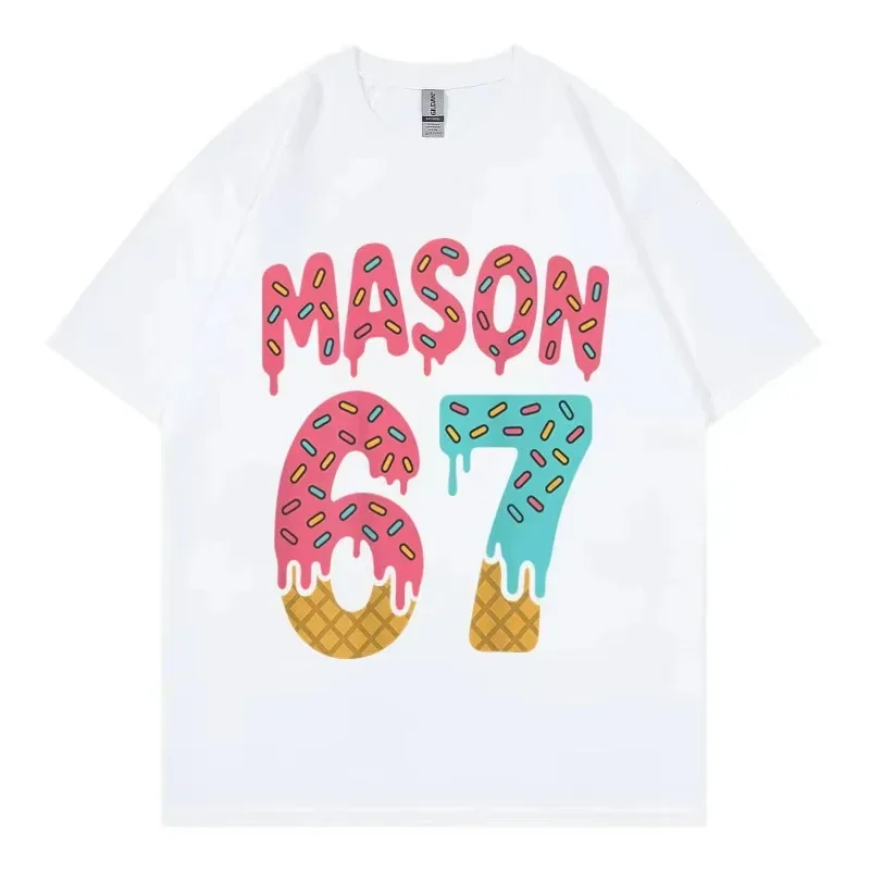 Unisex Oversized Funny Ice Cream Meme T-Shirt Y2K Fashion Short Sleeve High Quality Cotton Streetwear Clothing
