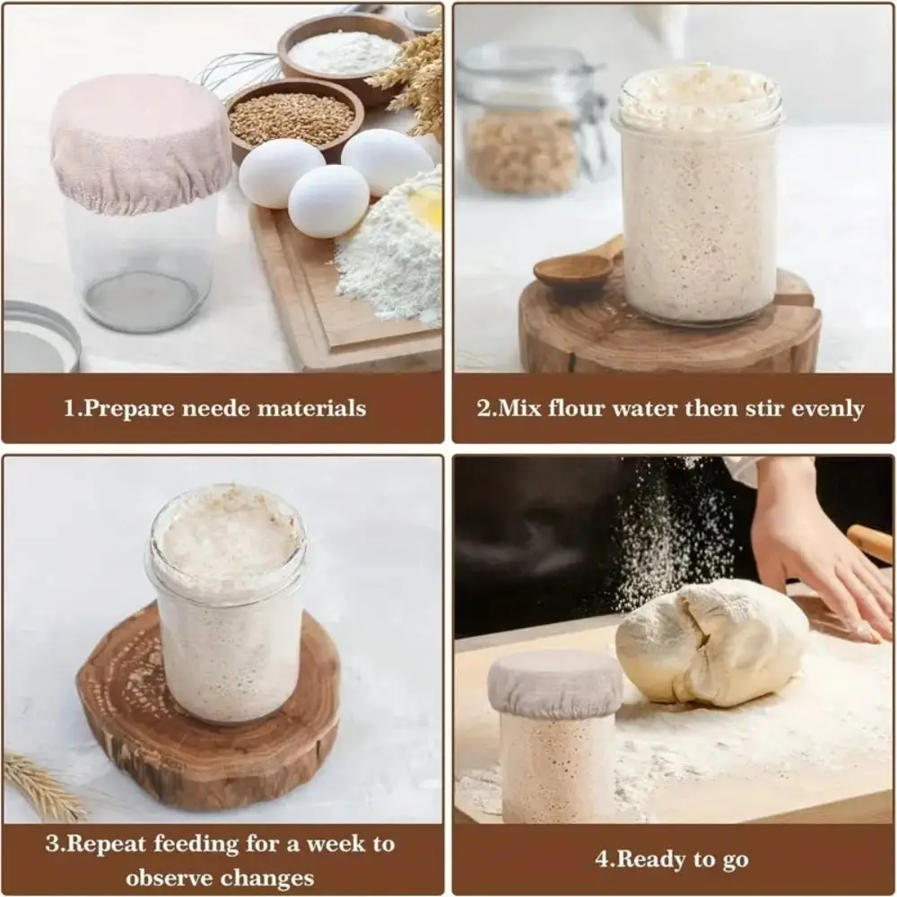 1/2PCS Cotton Cloth Cloth Covers Portable Multifunction Dust Cover Reusable Fermentation Bottle Cover Fit Jars Mouth from 8-10cm