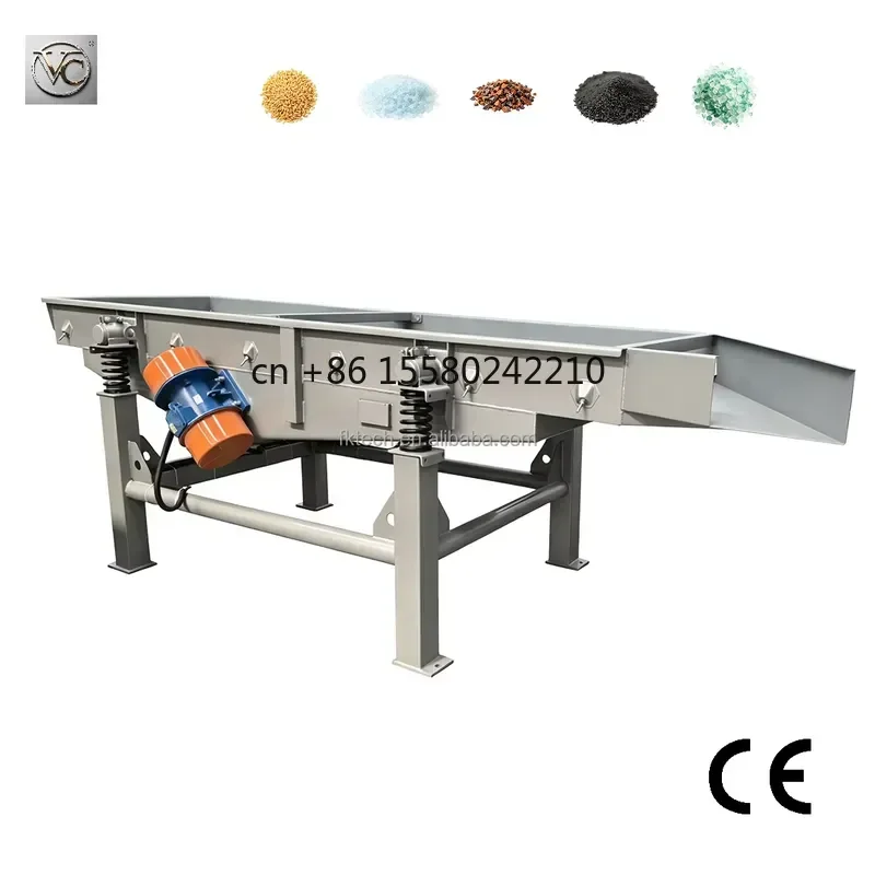 2026 hot for FKJX Low Noise Mini Rectangular Vibrating Screen Sieve Sifter Qz Small Automatic Electric Linear Vibration