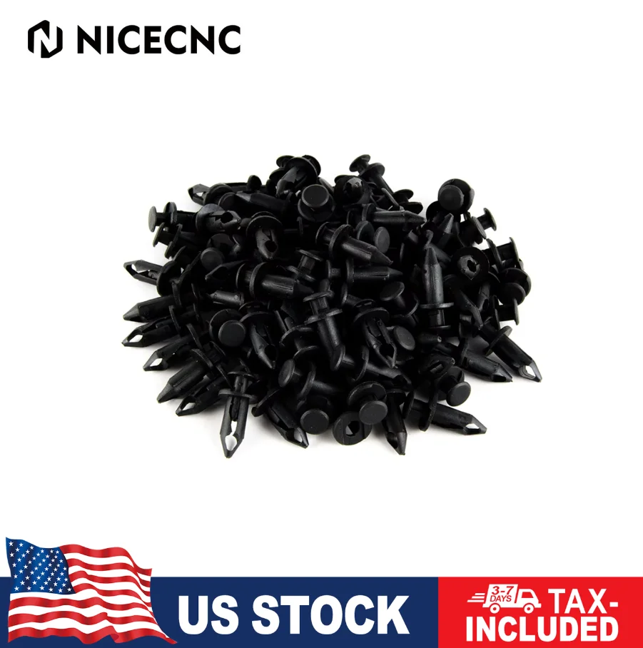 

100 шт. универсальный зажим для крыла, заклепки для корпуса ATV UTV Karting для Can Am Maverick X3 Outlander Polaris RZR 800/570 и 900 2008-2014