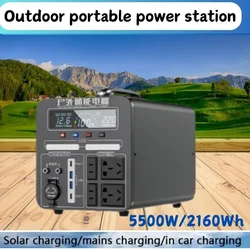 100% 600W-2000W Portable Power Station Charging External Batteries 220V Energy Storage Supply Outdoor Camping Campervan RV