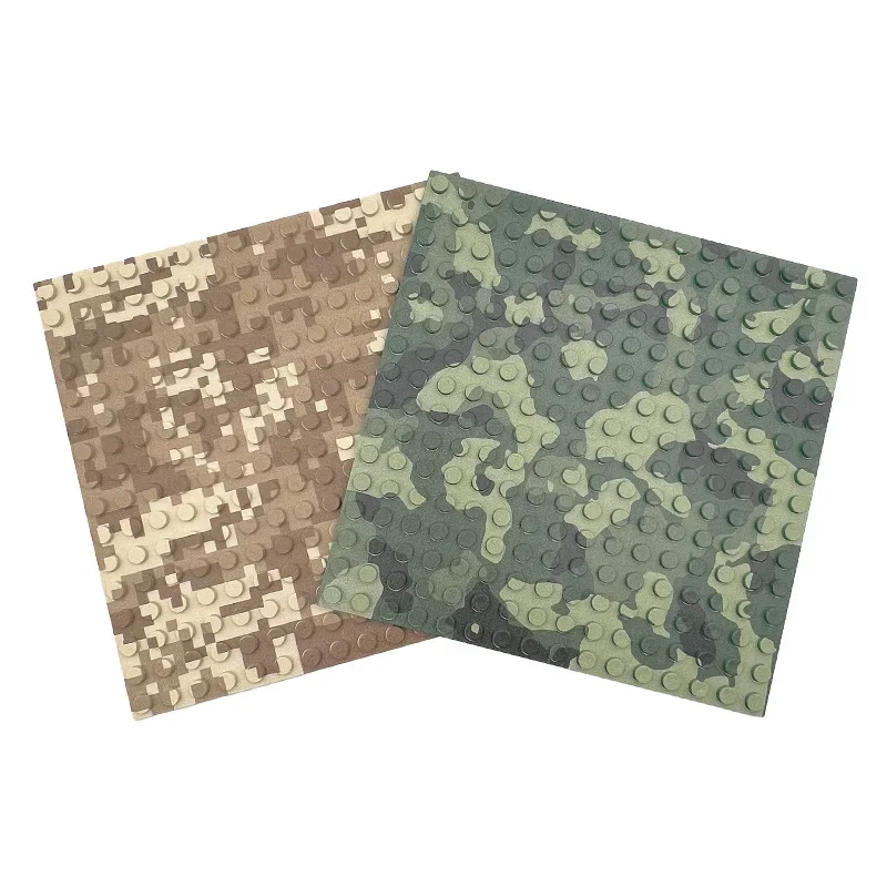 Building blocks single-sided bottom plate 16*16 particle point size 12.8*12.8 printing camouflage