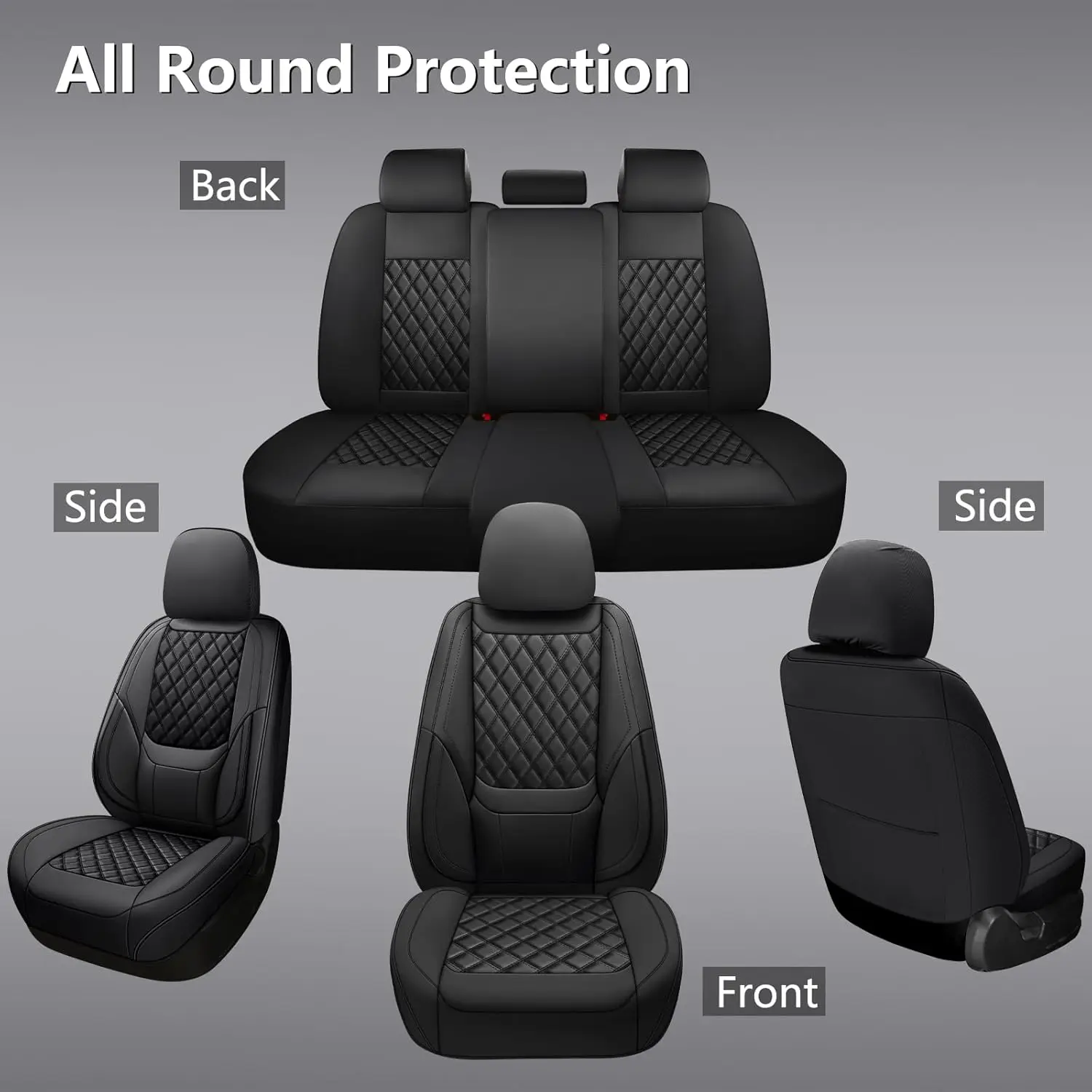 Fundas de Asiento de Coche Uni - Leather Car Seat Covers Full Set Universal reseña y precio