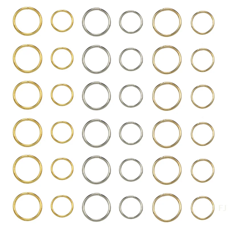 [YU] 180 unids/caja mujer Boho Hip-Hop trenza oro plata anillo pinza para el pelo Pin accesorio DIY