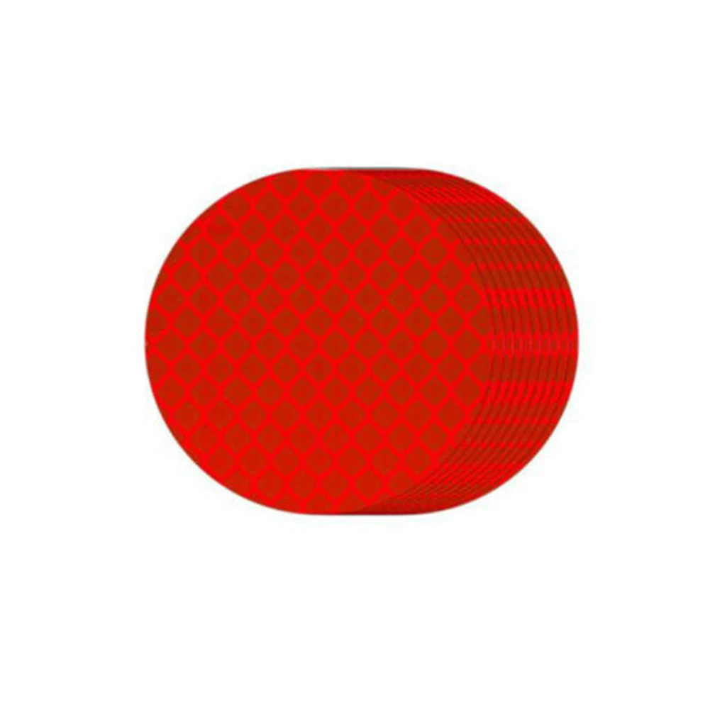 High Quality Hot Sale Brand New Sticker Trim 10pcs Accessories Bumper Car Circle Parts Red Reflective Round Truck