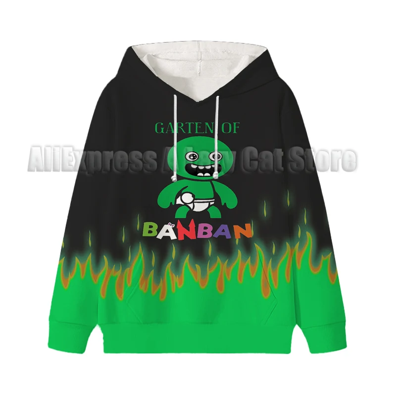 Kids Garten Of BanBan Hoodie Spring Autumn Sweater 3-14 Years Boys Girls Cute Casual Daily Outfits Children Leisure Top Clothes