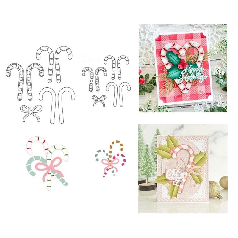 New November 2023 Christmas Candy Cane Classics Metal Cutting Dies Scrapbooking for Paper Making Frames Card Craft no Stamp