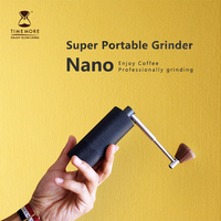 TIMEMORE NANO 10cm Mini Protable Manual Coffee Grinder All-metal Body Hand-Cranked CNC Burr Manual Operation Coffee Mill
