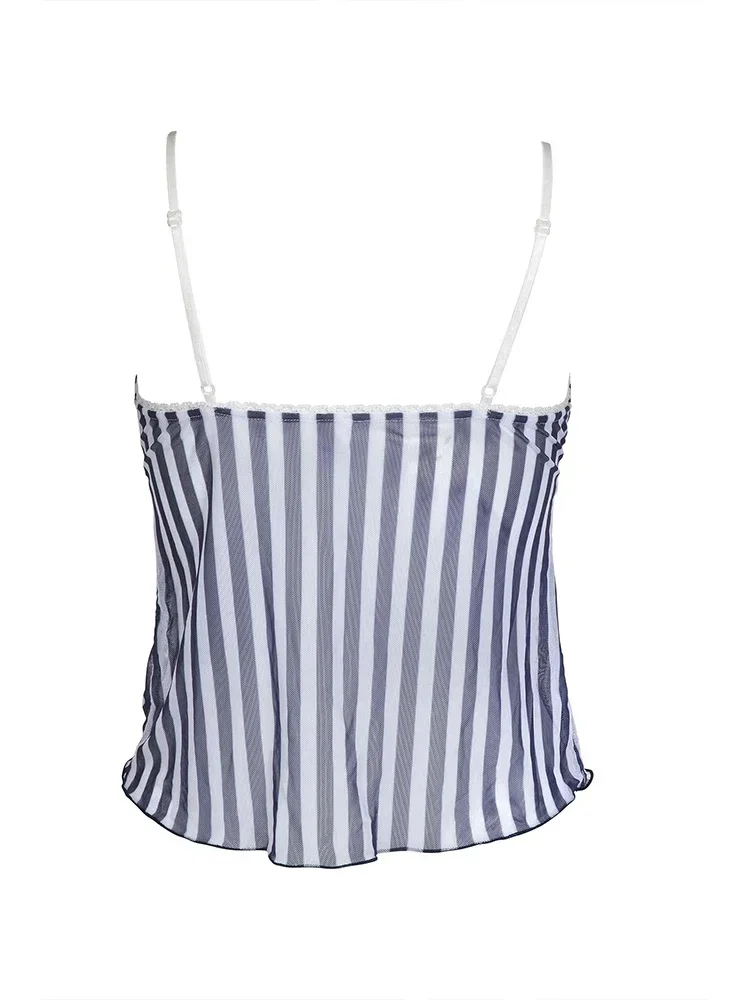 Ensemble de 3 pièces pour femmes, maillot de bain rayé, vêtements de plage, nœud papillon mignon, bikini, couverture, robe maxi, bretelles spaghetti, vêtements de vacances, K126