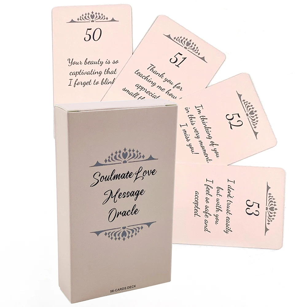 New Soulmate Love Message Oracle Cards A Perfect Date Night For You and Your Lover,Anniversary and Valentine's Day Gifts
