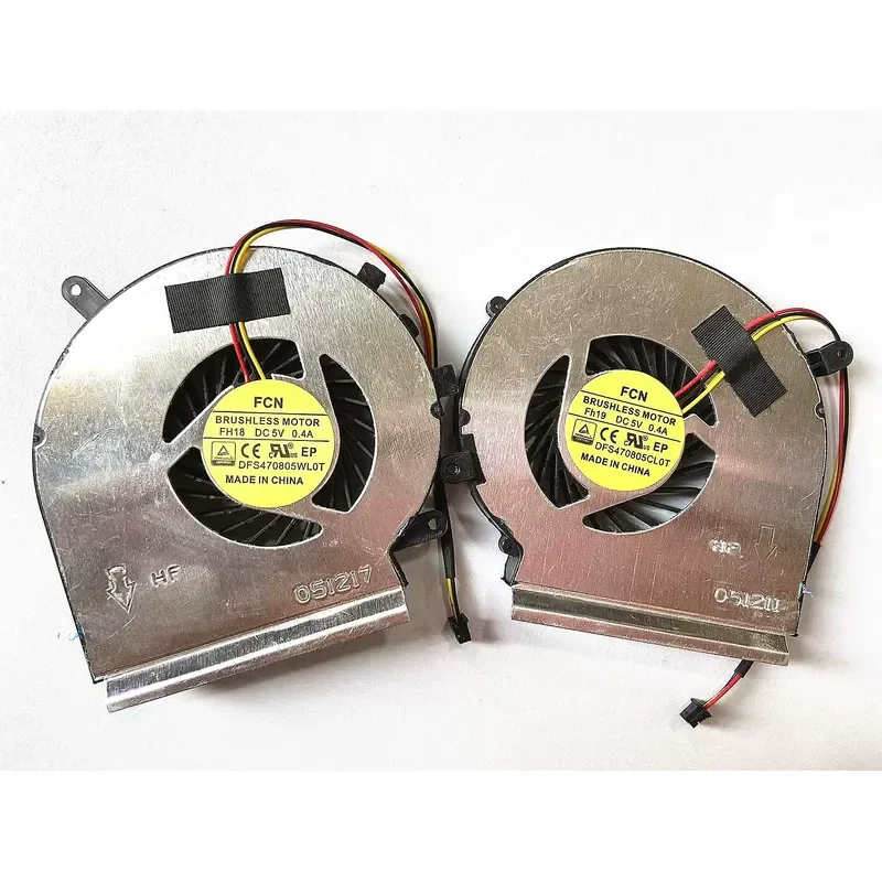 CPU and GPU Cooling Fan for New MSI GE62 GE72 PE60 MS-16J3 GE62VR