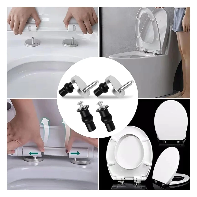 Hardware de ajuste superior del asiento de inodoro universal para la mayoría de los asientos de inodoro estándar E65B