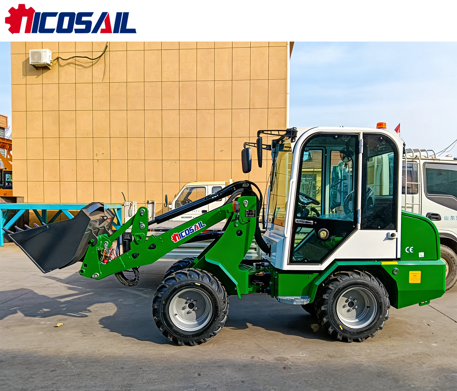 Cargador Telescópico ZL910 con Capacidad de Carga de 1000 kg y Capacidad de Cucharón de 0.4 m³