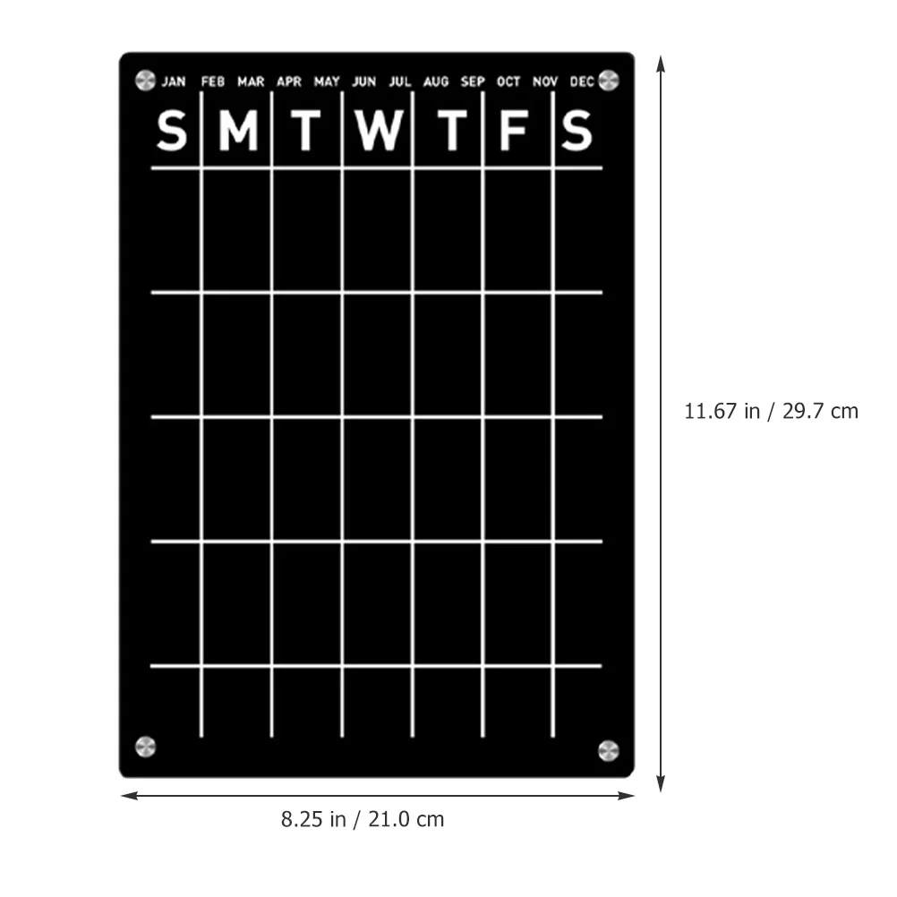 

Magnetic Fridge Board Acrylic Dry Erase Planner Reusable Smooth Surface For Refrigerator Wall Organizer Daily Planning Message