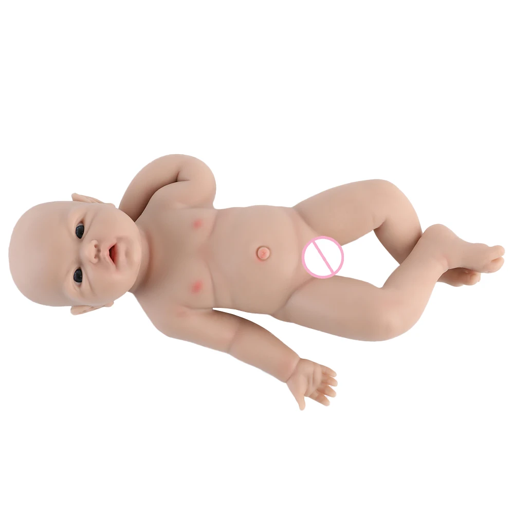 IVITA WG1526 10インチ全身シリコンリボーンドール、100%柔らかいリアルな未塗装DIYペイント可能ブランクドールおもちゃ（子供向け）