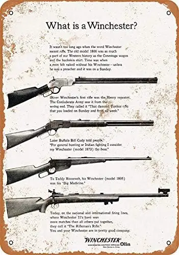Decorative iron sign 20x30cmTin Sign 1961 Winchester Rifles - Vintage Metal Sign es-Aluminum
