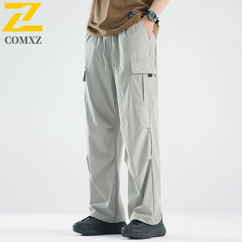 الرجال السراويل البضائع الحرير الجليد بلون سريعة الجافة طارد المياه السراويل التكتيكية مرونة في الهواء الطلق الشارع الشهير خفيفة الوزن المشي لمسافات طويلة