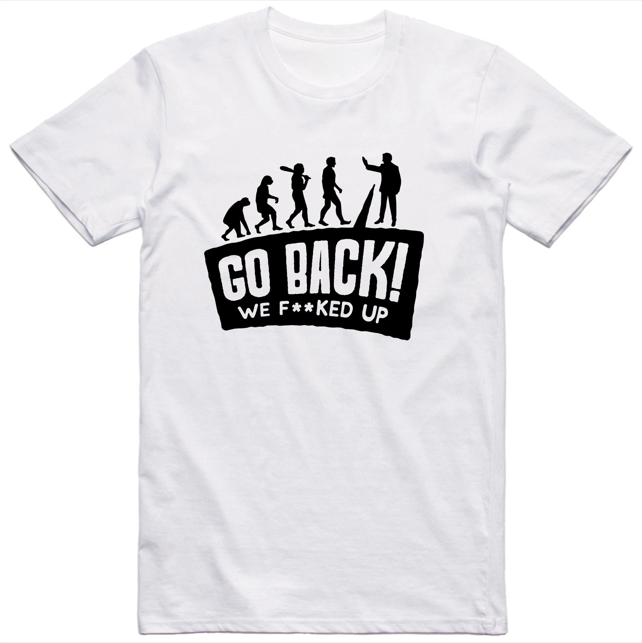 Funny Graphic Men's T-Shirt Cotton O-neck short-sleeved Tee Tops Summer TShirt casual Tshirts Men Evolution Oversized Streetwear