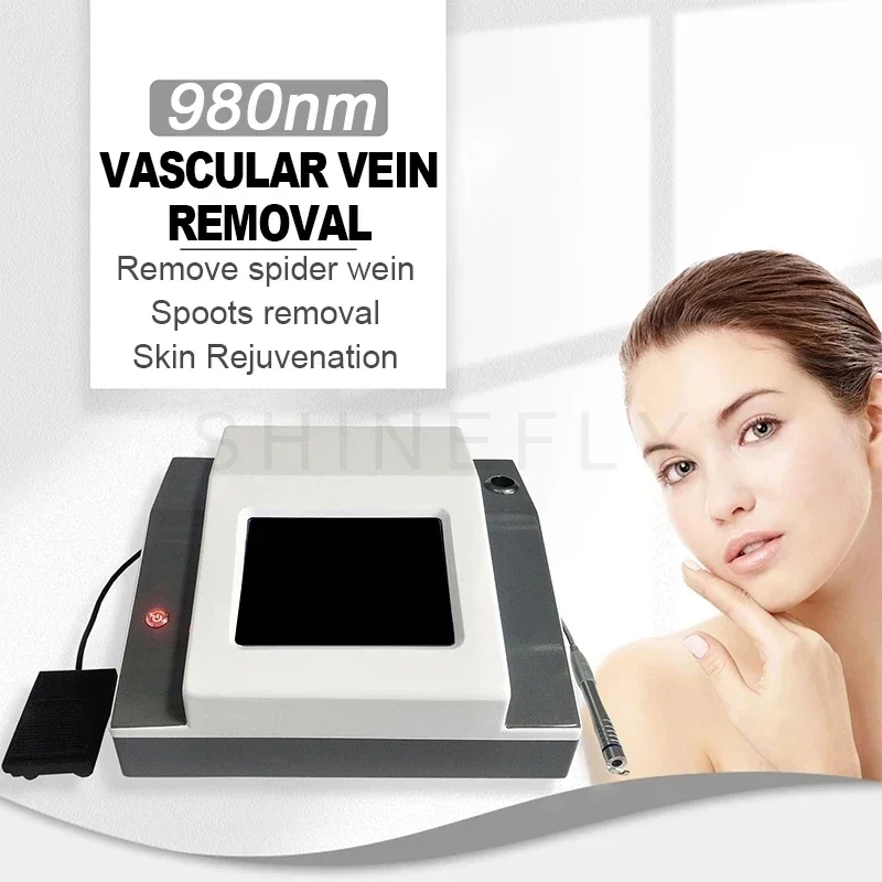 Portable 60W 6 in 1 980 nm Diode Laser Machine for Skin Fungal Infection Image Vascular Vein Removal Nail Fungus Removal Device