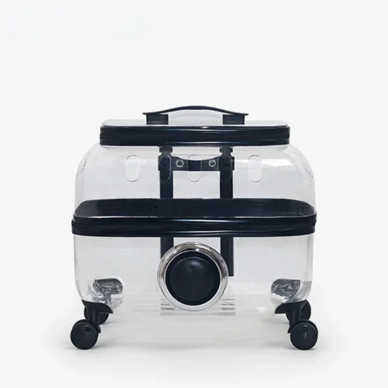 

Hot sales NEW Cat Bag Outdoor Portable Trolley Case Space Capsule Pet Stroller Portable Cage Transparent Cat Bag