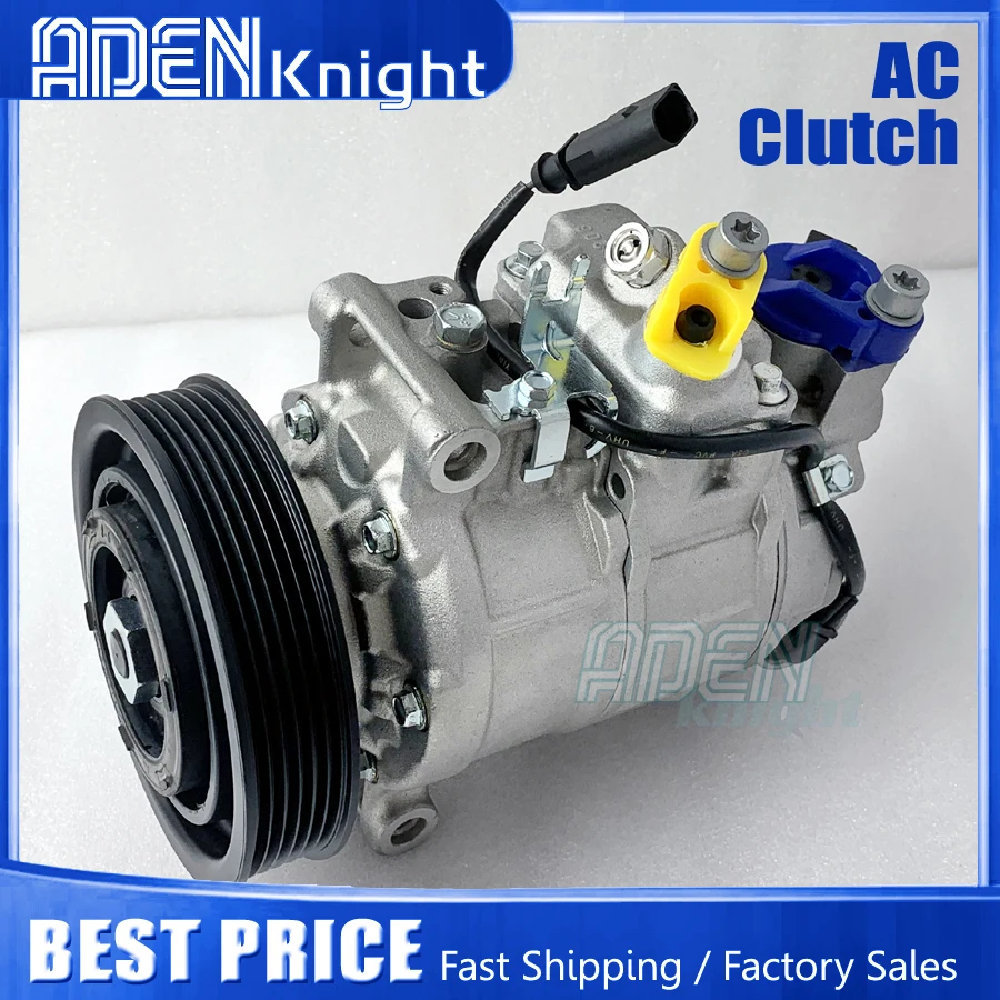 AC Compressor For Audi A6 C6 2005-2012 Quattro A7 Quattro 3.0L V6 2012-2016 4G0260805A 4F0260805AF 8E0260805BC 8K0260805D