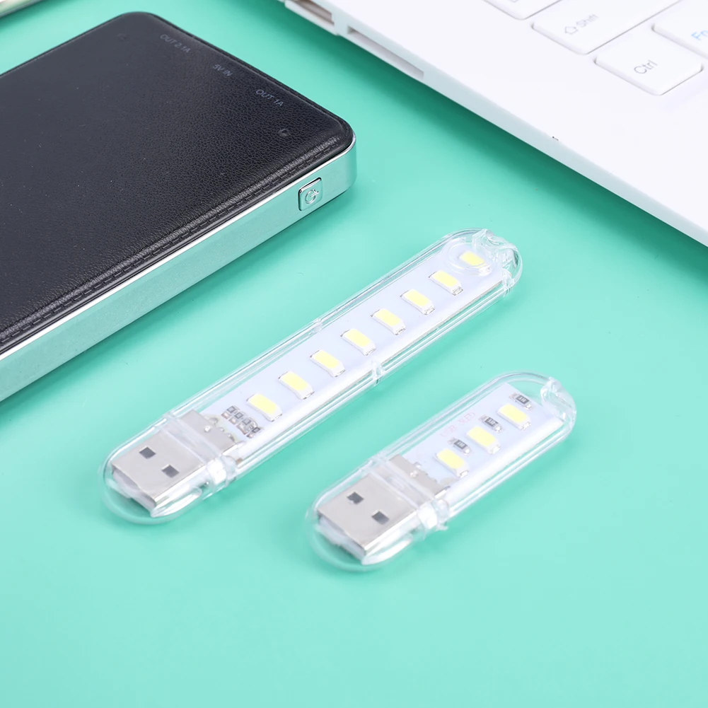 1/2/4Pcs Mini USB Night Light White/Warm Light Small Camping Lamp Lightweight Compact Reading Light for Camping Hiking