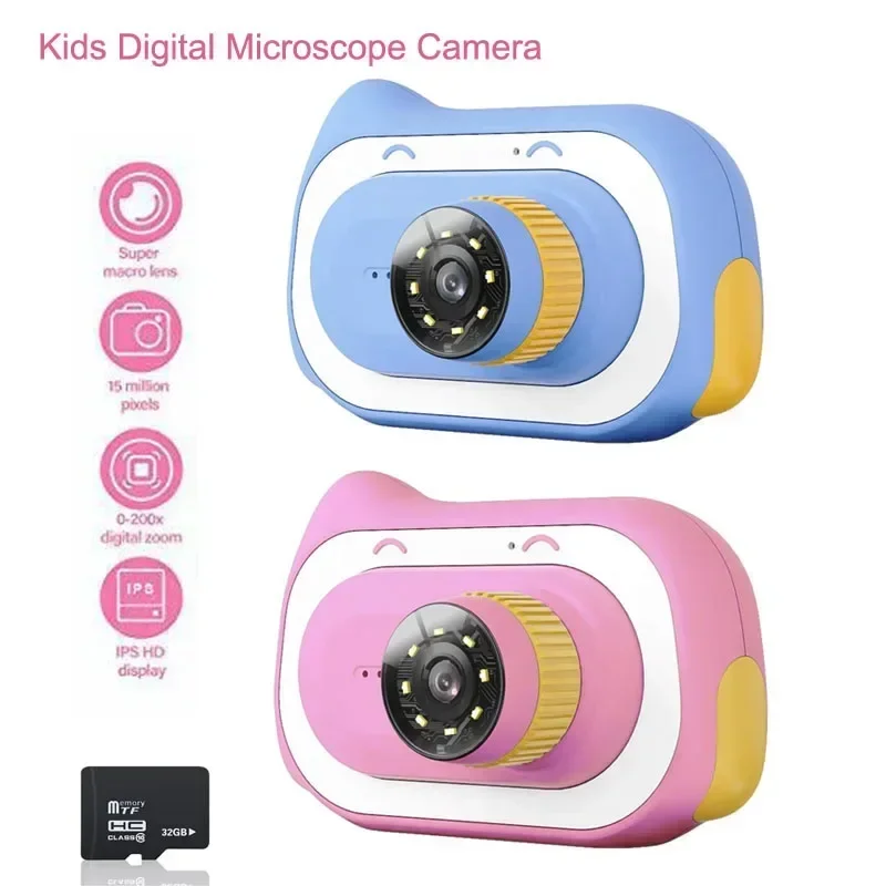 Kids Outdoor Camping Microscope Camera Photo Video Record 2