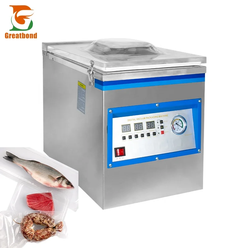 

DZ-260 Hot Selling Customized Commercial Automatic Single Chamber Sealer Fruit Food Meat Beaf Seafood Vacuum Packaging Machine