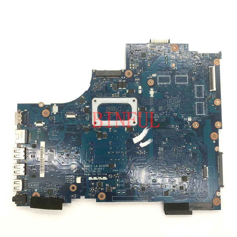 CN-0WTY0Y 0WTY0Y WTY0Y Mainboard For DELL 3721 5721 Laptop Motherboard With SR0N6 I7-3517U CPU VAW11 LA-9102P 100%Full Tested OK