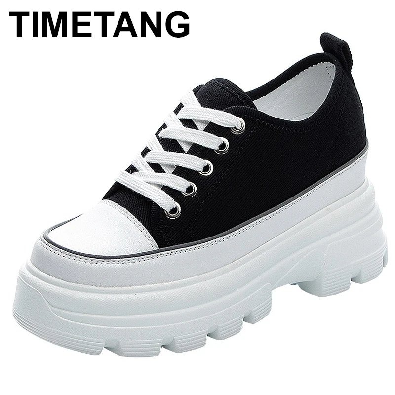 Women's Chunky Sneakers Casual Lace up Female Flat Platform Shoes Thick Sole Women Chunky Shoes Spring Autumn Sneakers