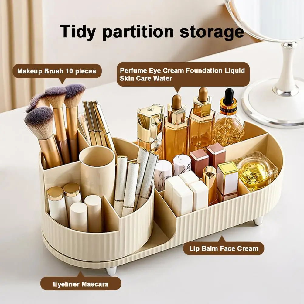 Cosmetic Organizer Cosmetic Storage Box Organizer Capacity Rotating Cosmetic Storage Box Makeup Organizer for Supplies Display