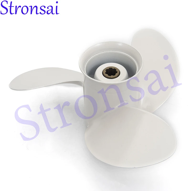 

6G1-45941-00-EL Aluminum Alloy 8 1/2 x 8 1/2 -N Boat Motor Propeller For YAMAHA 6-8HP 6G1-45941 3 Blade 7 Spline Tooth