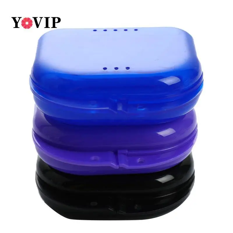 Tooth Retainer Box Braces Container Mouthguard Tooth Retainer Box Brace Container Mouthguard Guard Denture Storage Case Cleaner