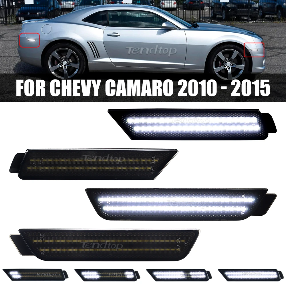 

Передние и задние боковые габаритные огни для 2010 2012 2013 2014 2015 Chevy Camaro боковые габаритные огни сигнал поворота парковочные огни