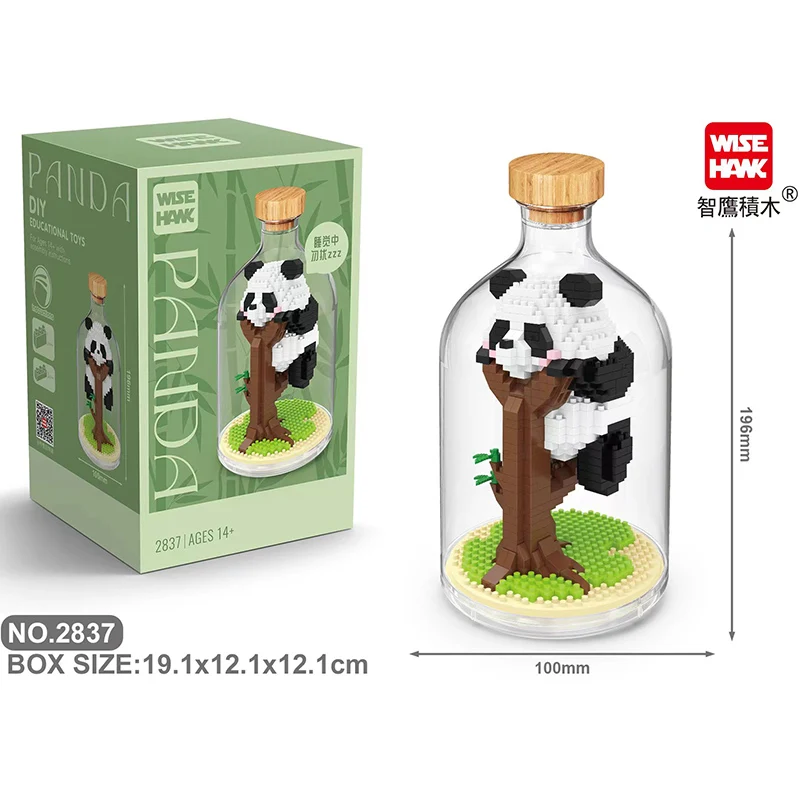 Panda Micro Building Blocks Diamond Bricks Lovely Animal Constructions Toys for Girls Boys Gifts DIY Games