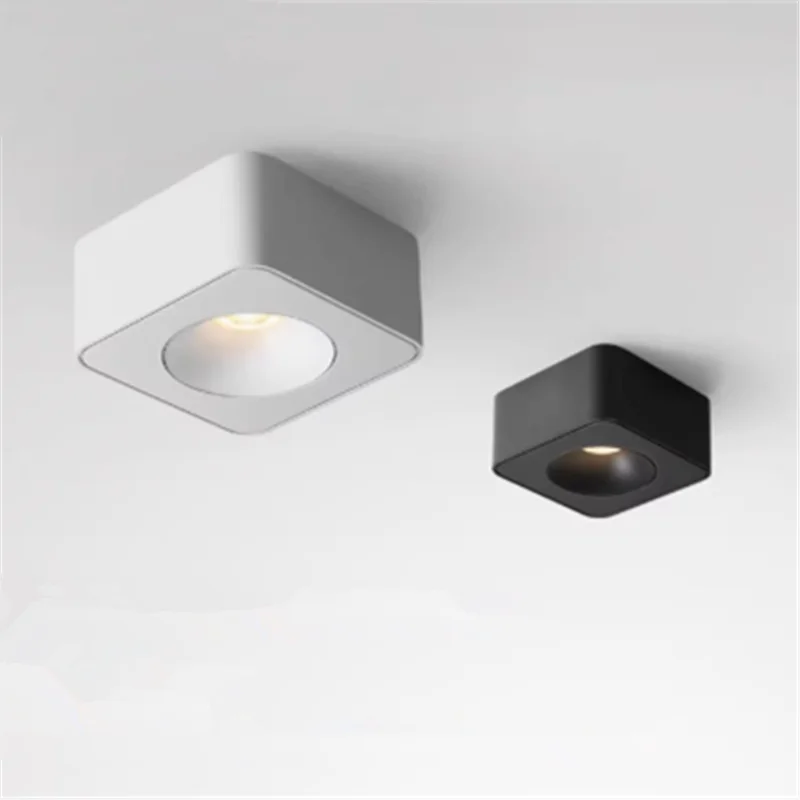 Surface Mounted Ultra-thin LED Downlight Osram Chip 9W12W15W18W20W Dimmable Ceiling Lamp Spotlights AC90~260V Indoor Lighting
