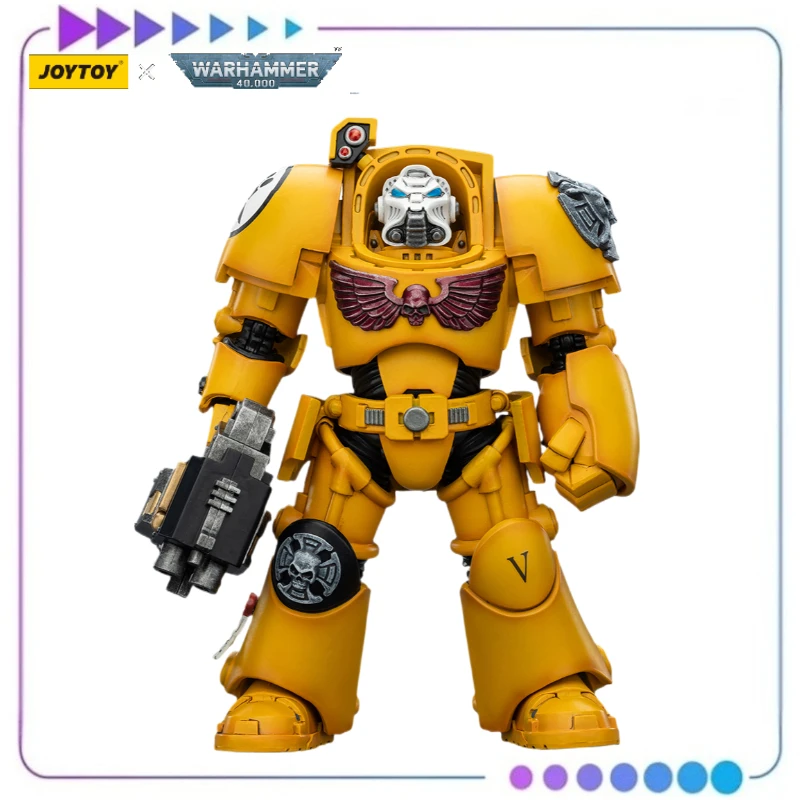 

【Pre-sale】JOYTOY Warhammer 40K Imperial Fists Terminator 2 with Power Fist and Storm Bolter 1/18 action figure model toy