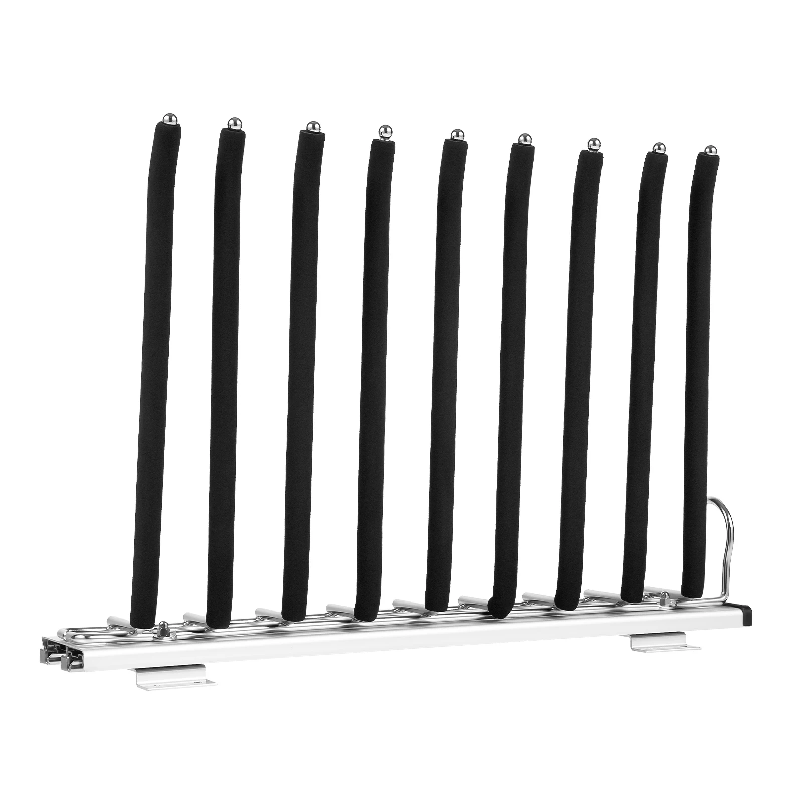 

Pull Out Trousers Rack 9 Arms Closet Pants Hanger Bar Stainless Steel Hanger Telescopic Design For Clothes, Neckties, Scarves