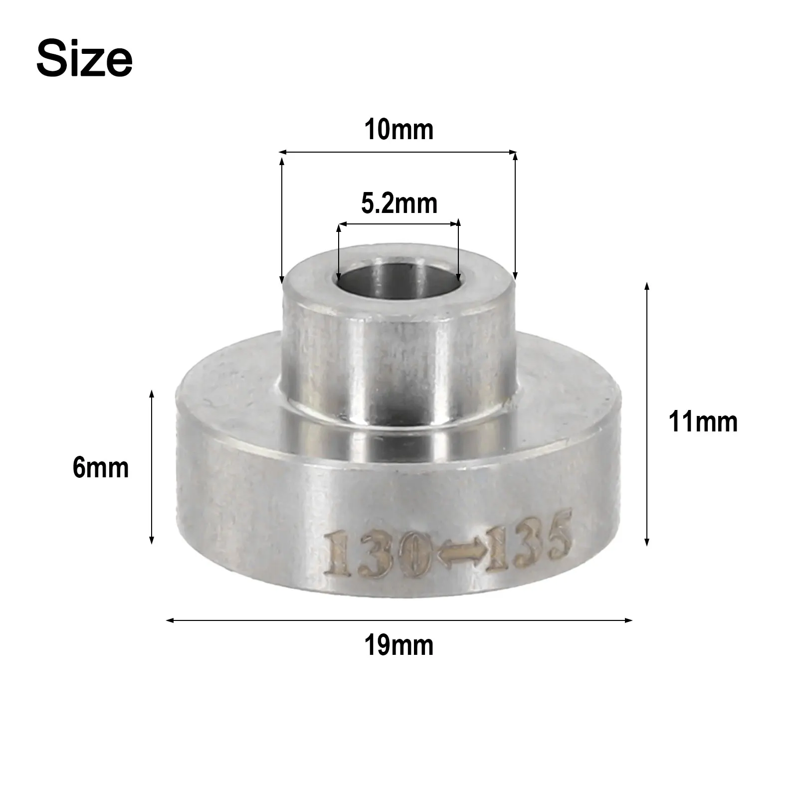 Road Bike Hub Adapter 130mm to 135mm Stainless Steel Converter for Matching Rear Hub Width to 135mm Dropout Frame Standards