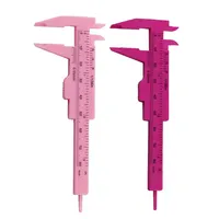 0-80mm Plastic Sliding Vernier Caliper Gauge Measure Tool Double Scale Ruler Aperture Depth Height Diameter Gauge Measure Tool