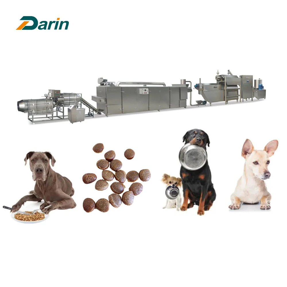 Animal Food Making Machine  Dry Dog Food Extruder Machine Stainless Steel Pet Food Processors Machines