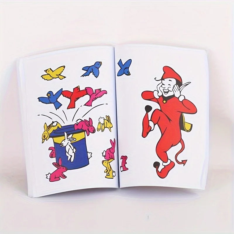 Small Size Fun Magic Coloring Book Comedy Magic Coloring BookS Magic Tricks Illusion Kids Toy Gift Tour Close-up Street Magic Tr