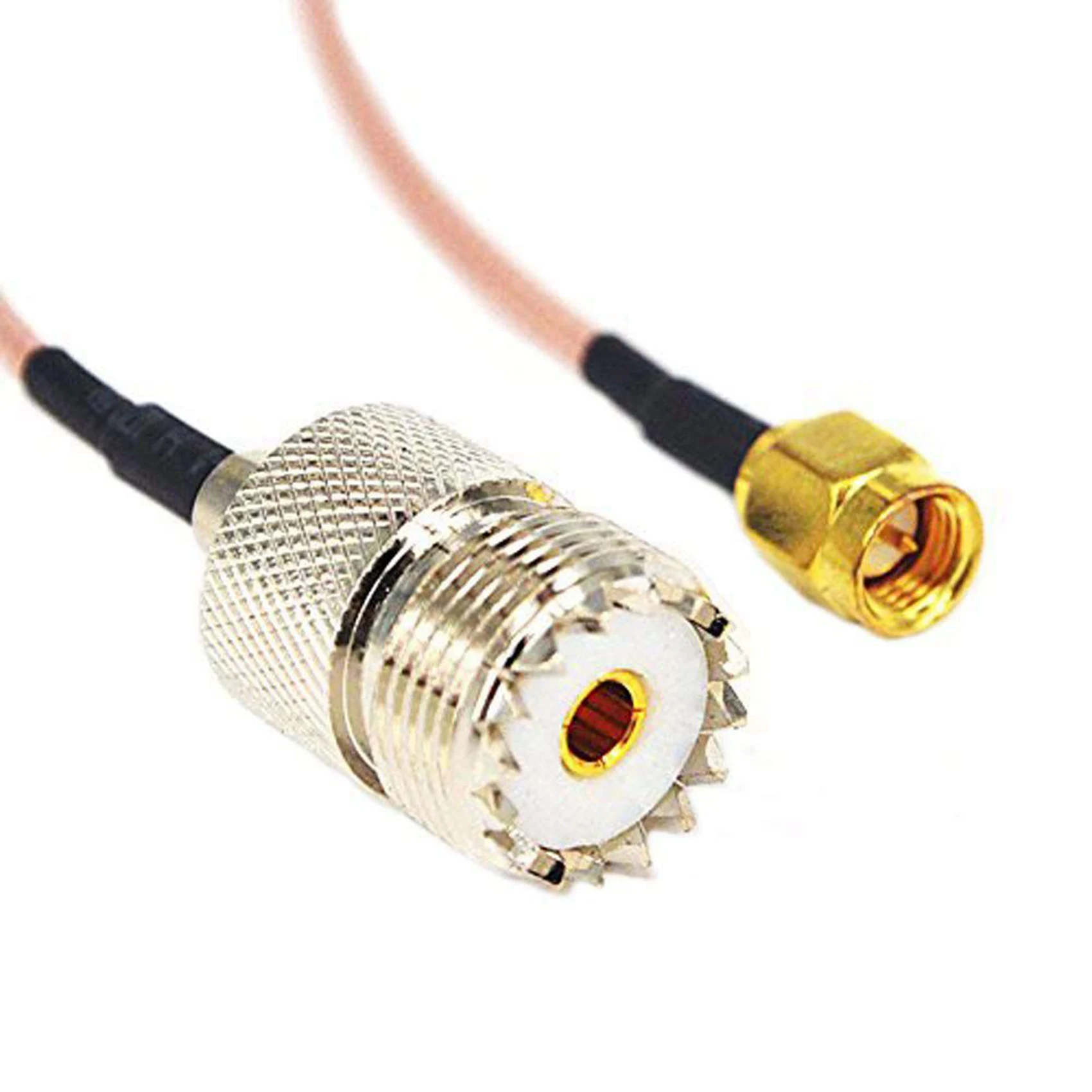 BHTS-2X Handheld Antenna Cable SMA Male To UHF SO-239 Female Connectors
