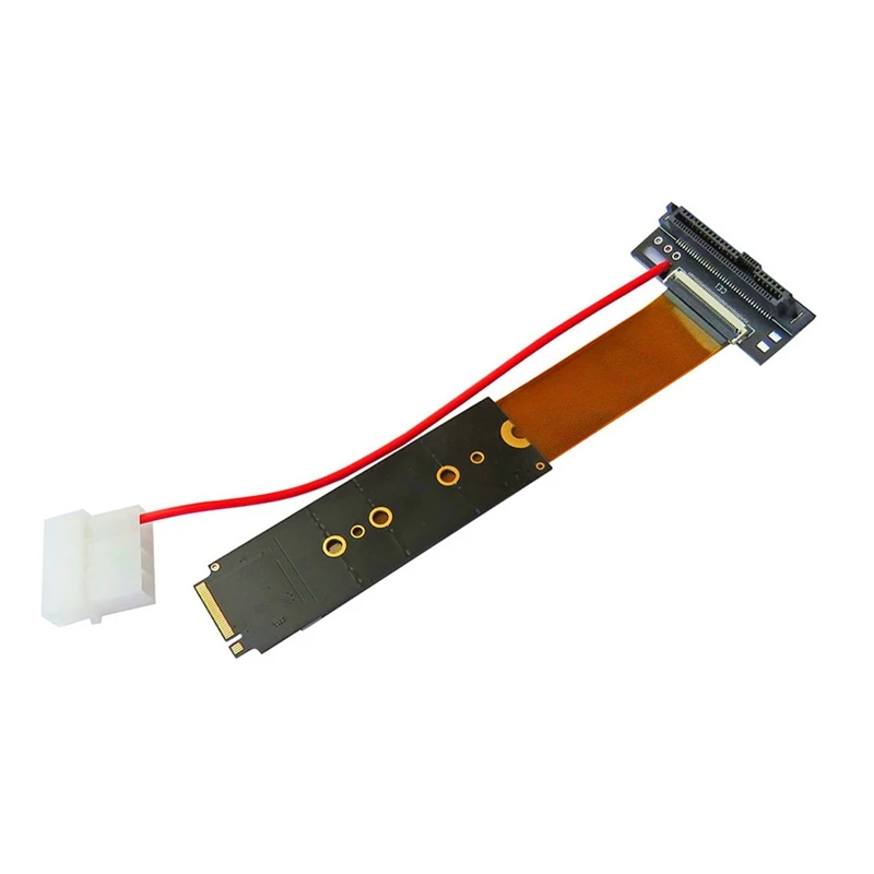 U.2 Interface U.2 to M.2 NVMe NGFF Key-M M2 Adapter Riser Card Converter FPC Cable for 2.5 Inch NVMe U.2 SFF-8639 SSD-A32R